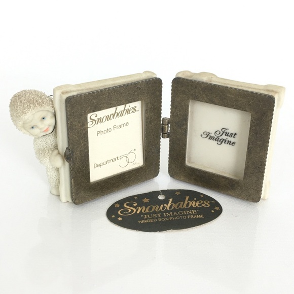Department 56 Baby's First Picture Frame Snowbaby Angel Miniature Box Frame - Picture 1 of 11